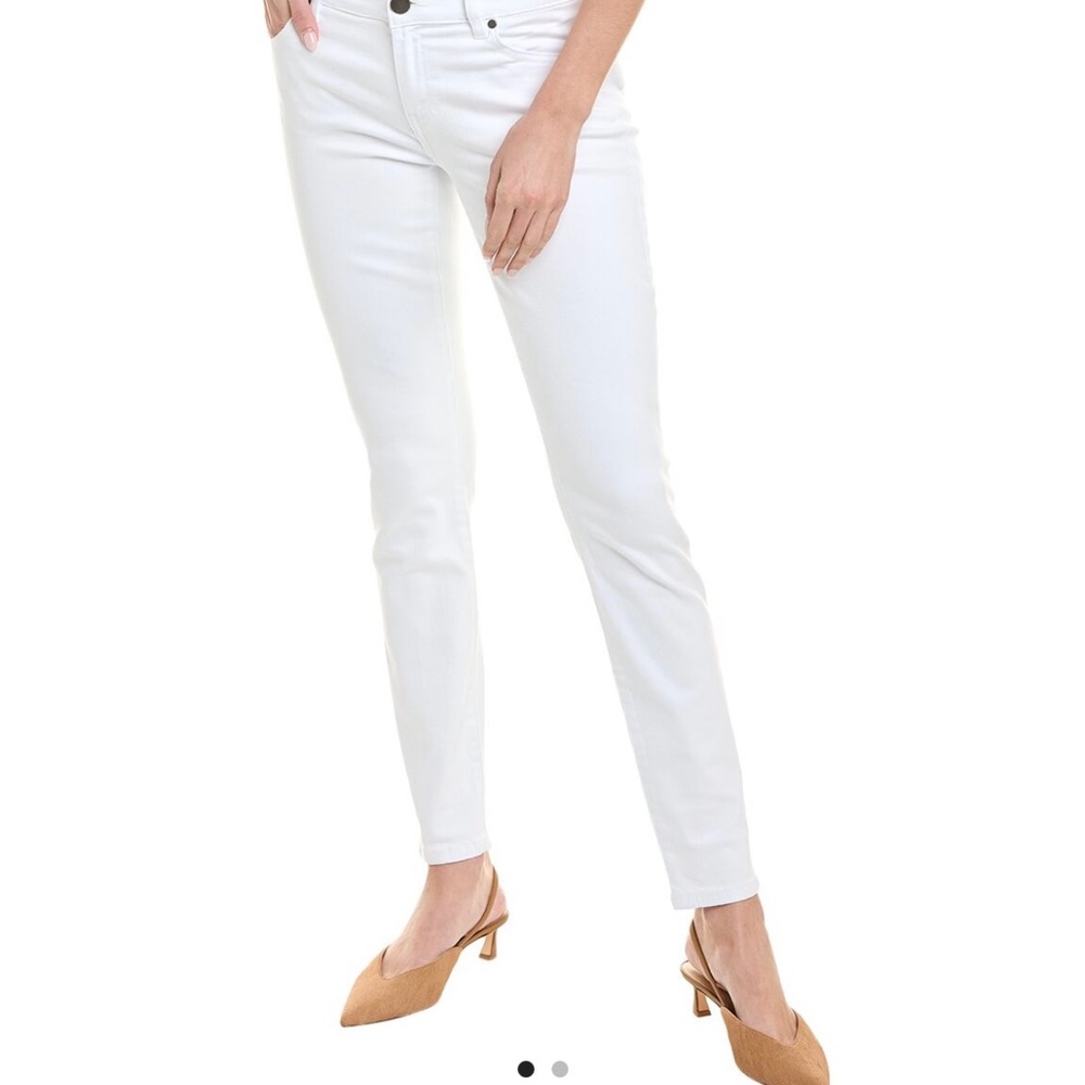 CAbi White Skinny Jeans Stretch Denim